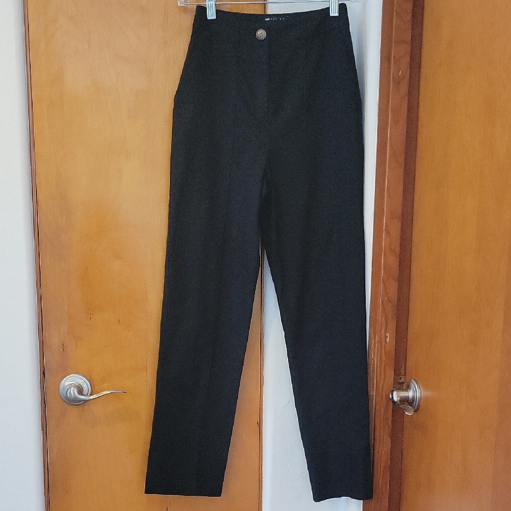 ASOS Black Linen Blend Women's Pants
